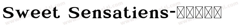 Sweet Sensatiens字体转换